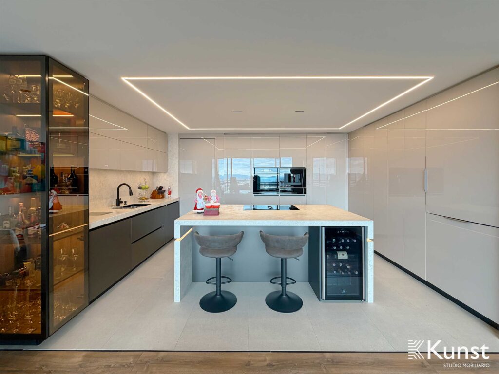 Cocina Integral Sierras del este - Blanco cristal 