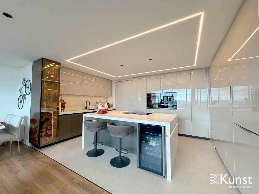 Cocina Integral Sierras del este - Blanco cristal 