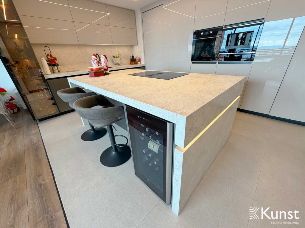 Cocina Integral Sierras del este - Blanco cristal 