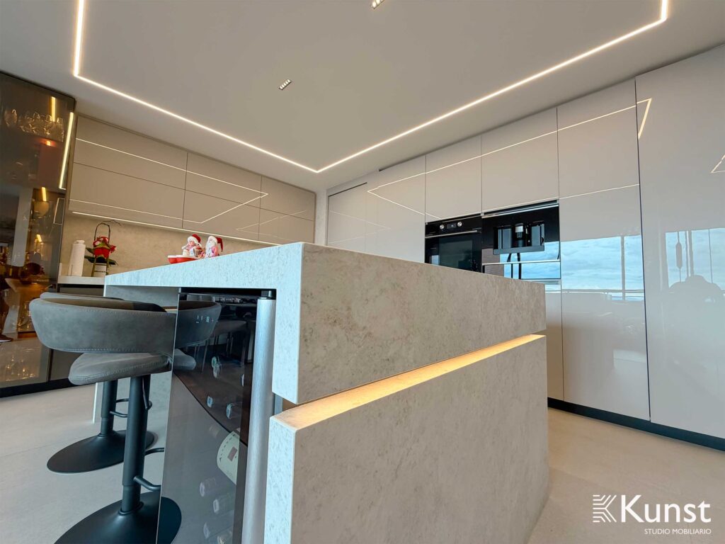 Cocina Integral Sierras del este - Blanco cristal 