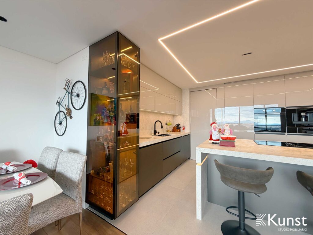 Cocina Integral Sierras del este - Blanco cristal 