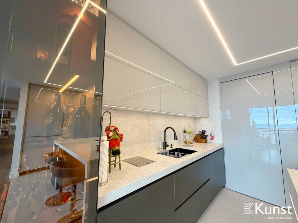 Cocina Integral Sierras del este - Blanco cristal 