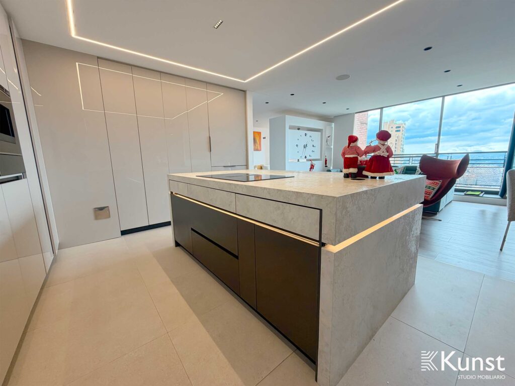 Cocina Integral Sierras del este - Blanco cristal 